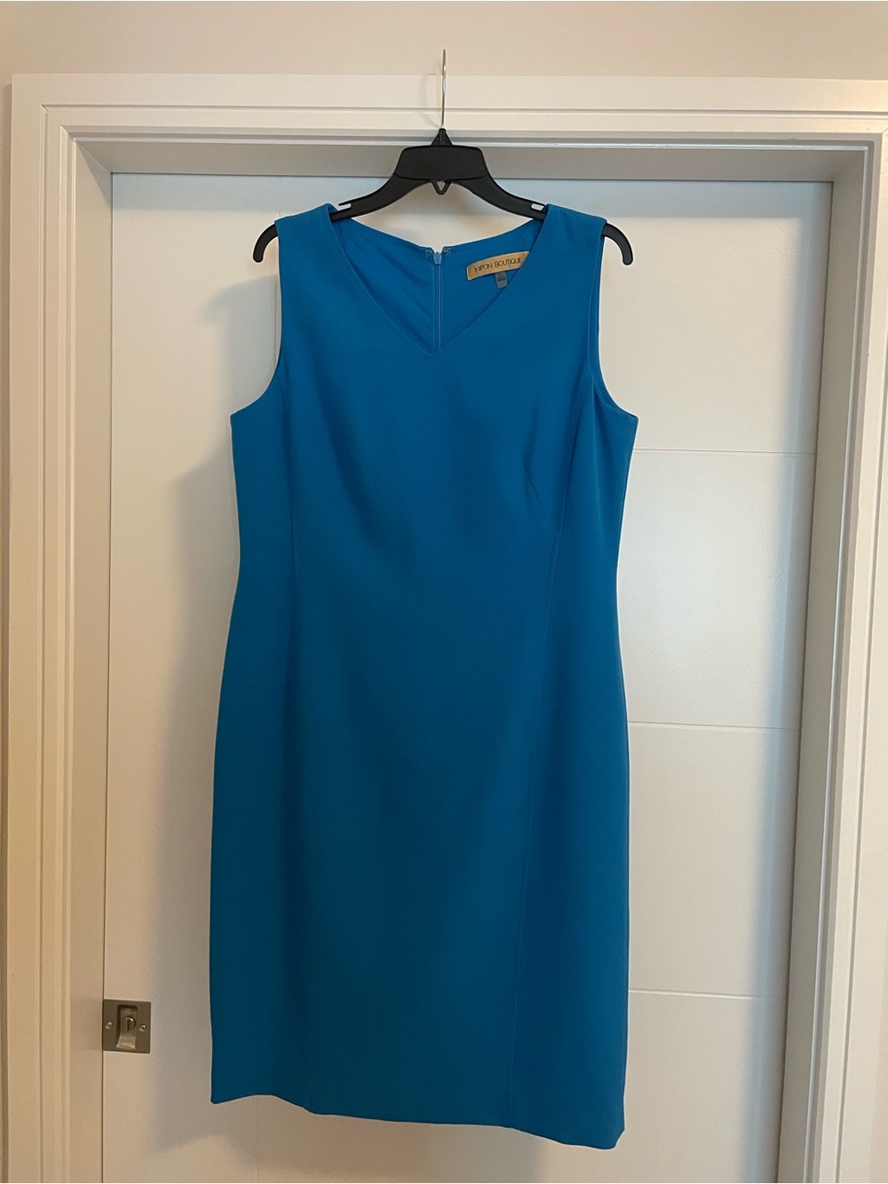 Nipon Boutique Teal Sleeveless V-Neck Midi Dress